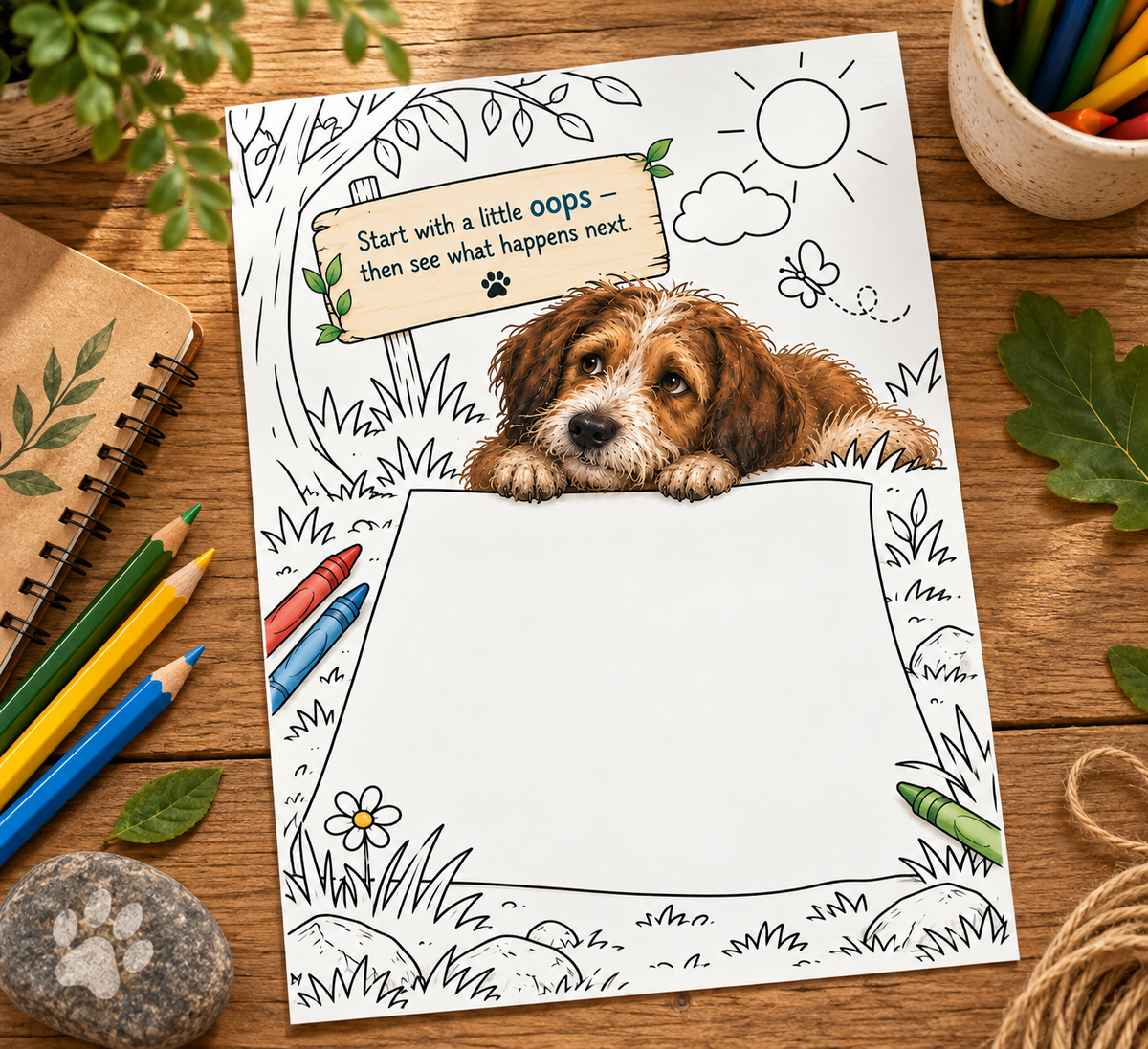 Mistakes Pages: Creativity in Nature — A Free Kids' Activity Download